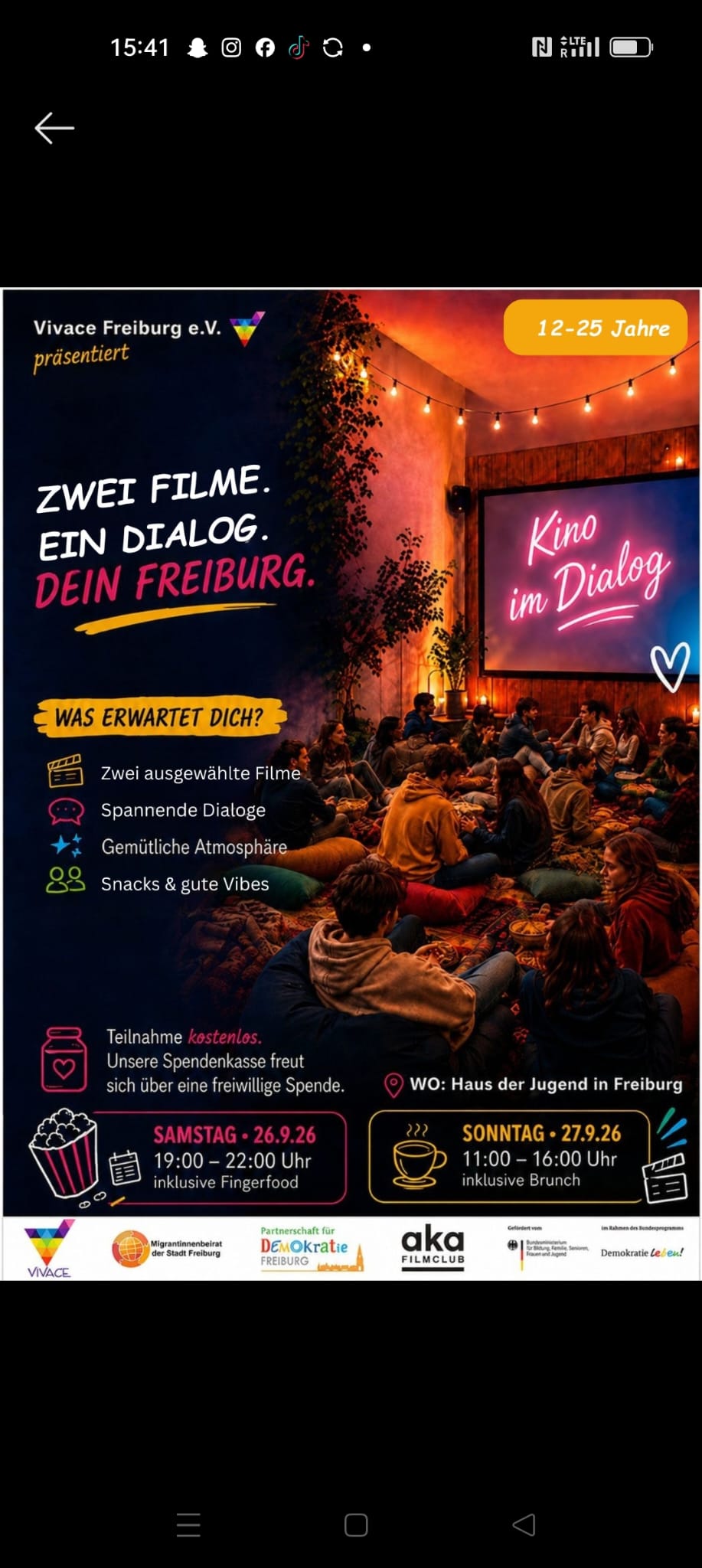 Cinema in dialogo – Film, snack e good vibes
